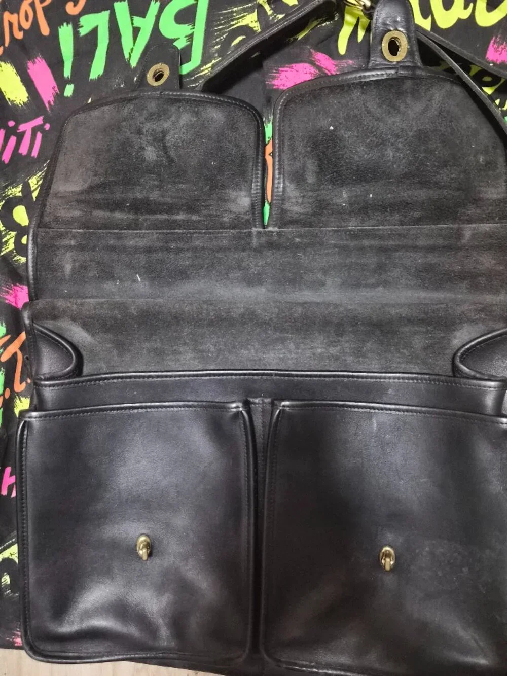 Vintage Black Coach Briefcase